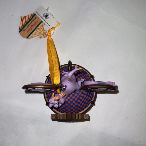 NEW!!! Disney HAND PAINTED Mickey Ear Hat Figment Ornamet - Picture 4 of 17